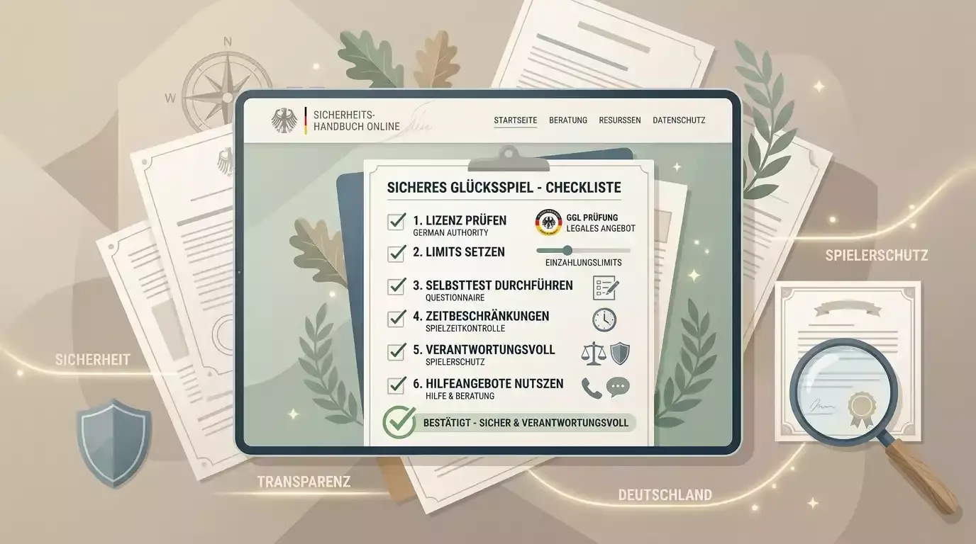 Ruhige Übersicht zu deutscher Erlaubnis und amtlicher Prüfung bei Online-Glücksspiel
